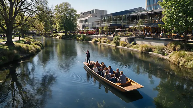 Christchurch city landmark — Queenstown to Christchurch transfer